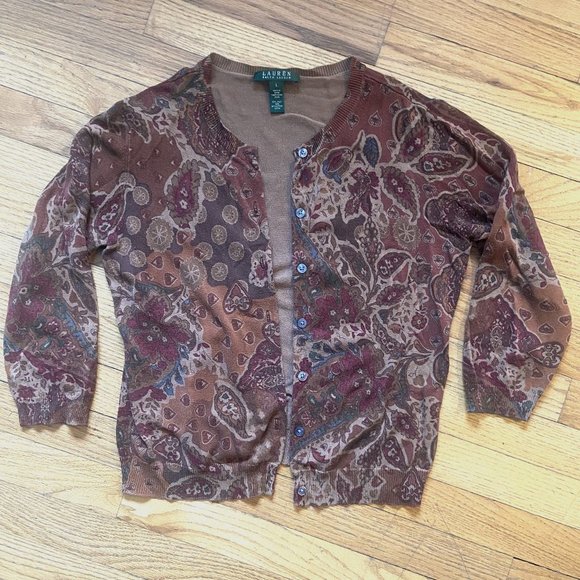 Vintage Lauren Ralph Lauren Cardigan - Picture 1 of 6